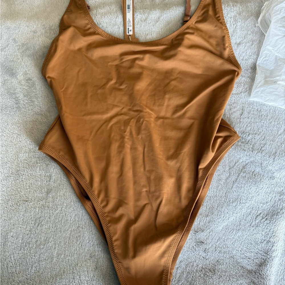 SKIMS Almond One-Piece Swimsuit